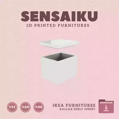 KALLAX Insert - TJOG Box for Miniature Dollhouse IKEA 3D Print
