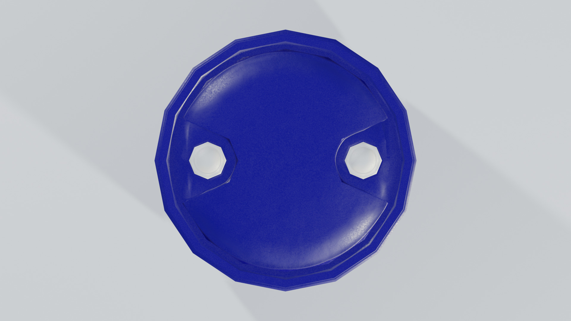 Plastic Tight Head Drum 150L Low-poly 3D model_1