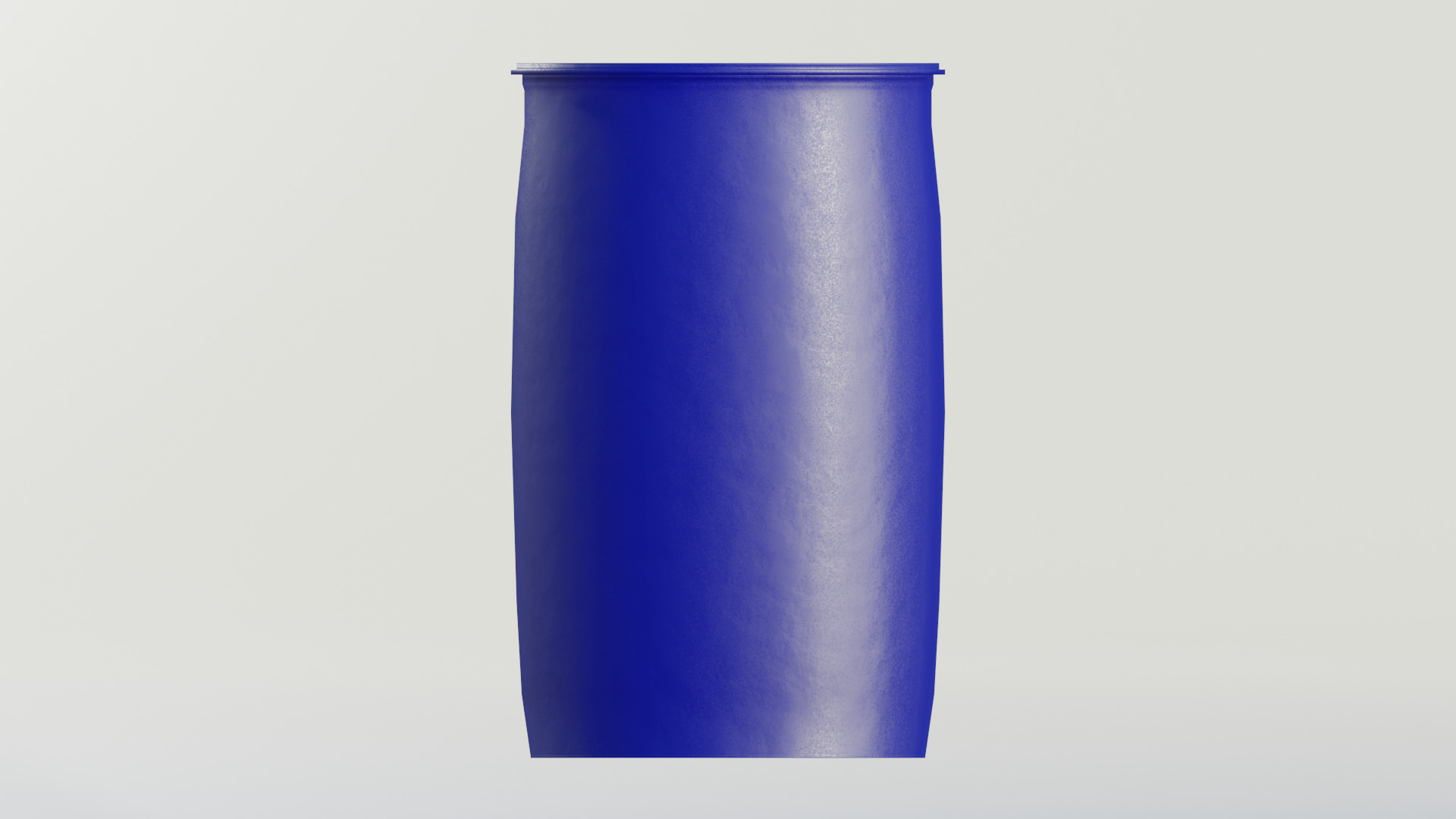 Plastic Tight Head Drum 150L Low-poly 3D model_2