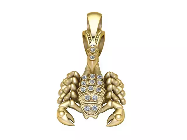 SCORPION INSECT PENDANT 3D PRINTABLE MODEL 