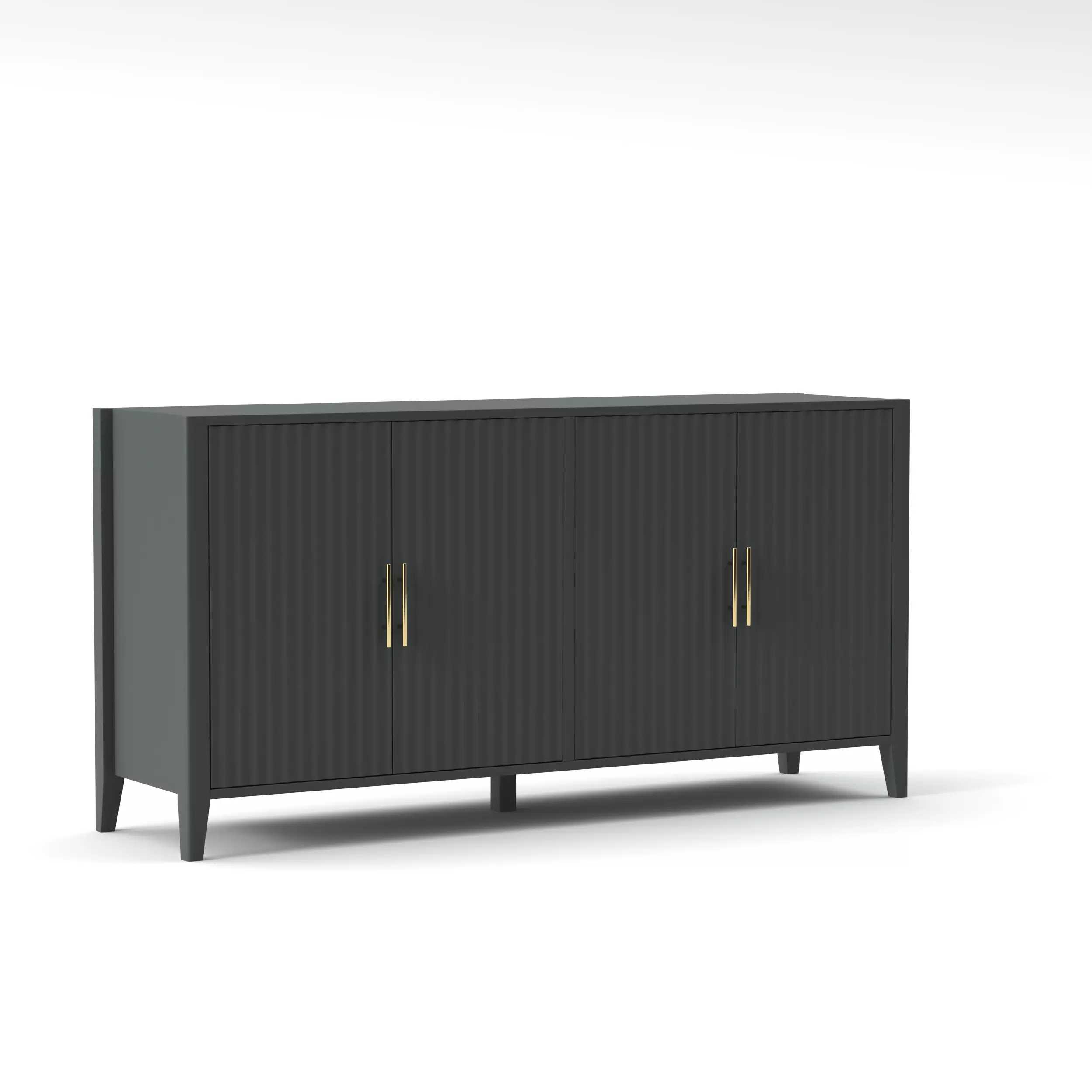 Cabinet Sideboard with 4 Doors 3D model_0