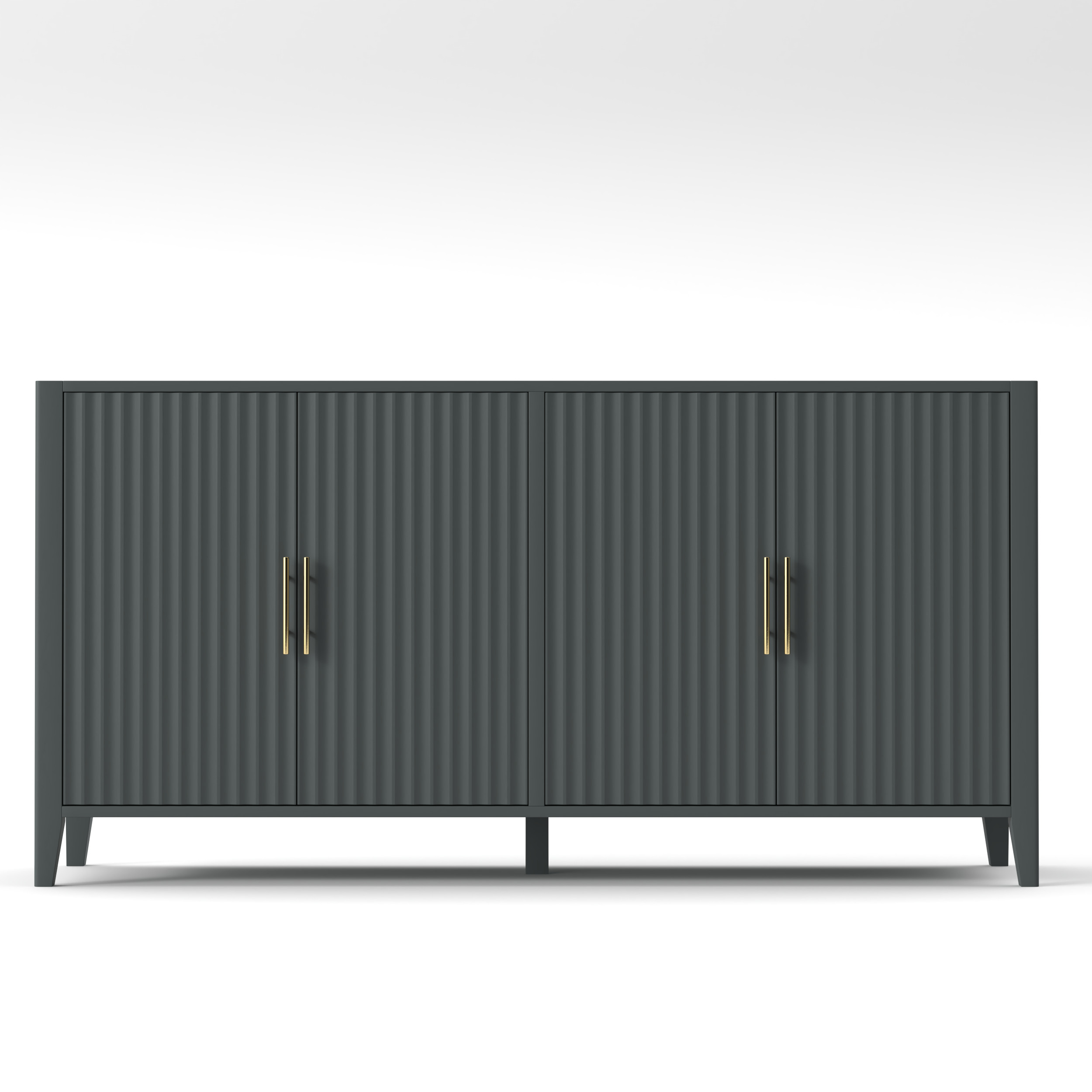 Cabinet Sideboard with 4 Doors 3D model_2