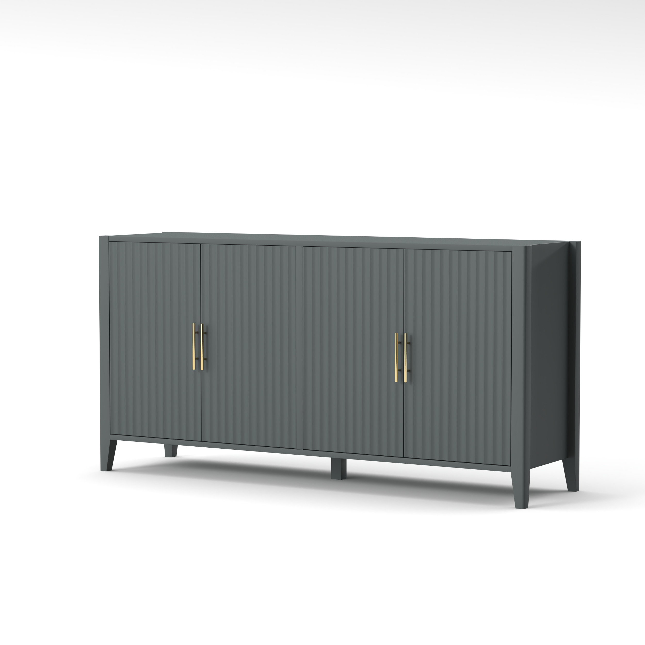 Cabinet Sideboard with 4 Doors 3D model_1