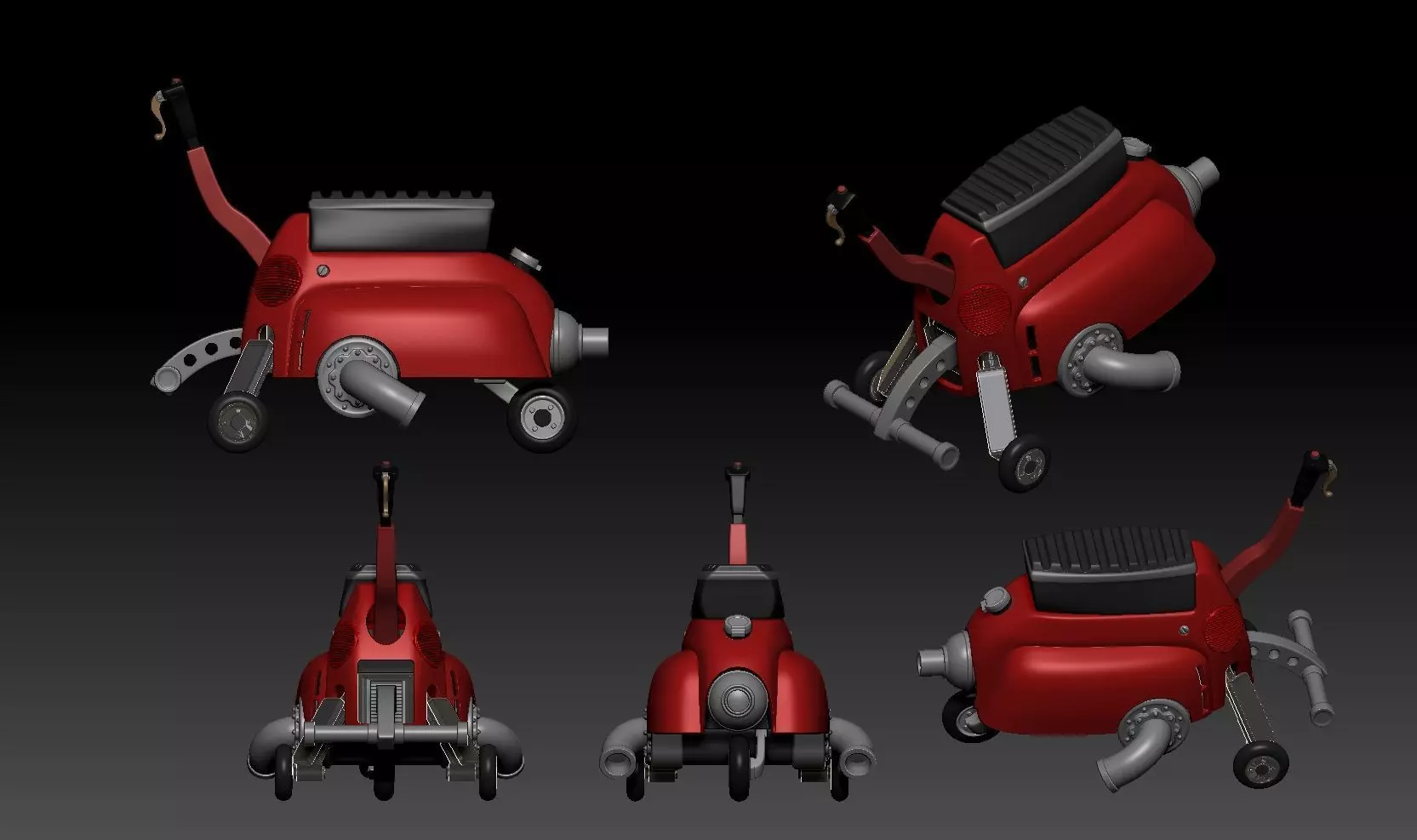 sh effect Figuarts goku bike n3 3D print model_0