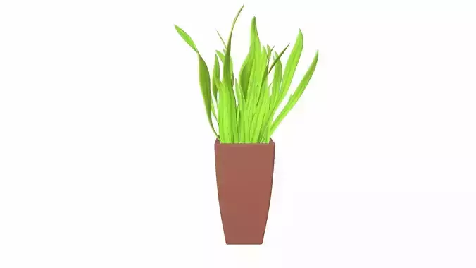 Flower Pot Low-poly 3D model