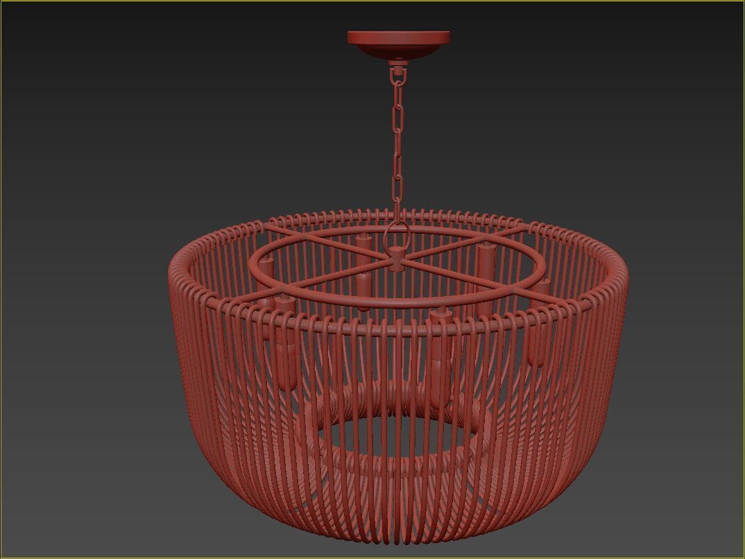 Pierce Medium Pendant 3D model_2