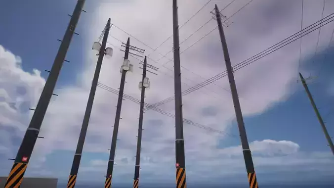 Korean Utility pole
