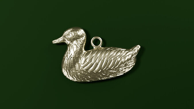 Duck Pendant Free 3D print model
