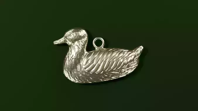 Duck Pendant Free 3D print model