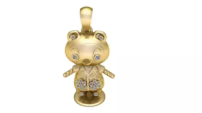 TEUTA BEAR PENDANT 3D PRINTABLE MODLE 
