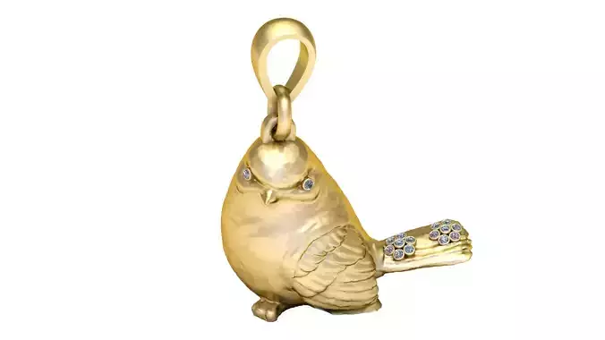 ROBIN BIRD PENDANT 3D PRINTABLE MODEL 