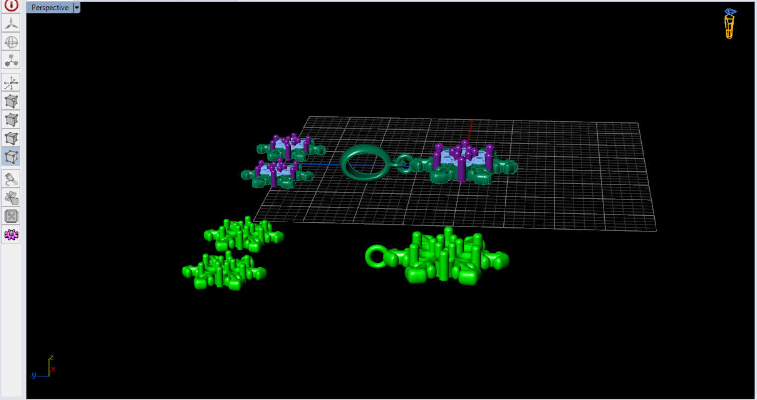 snow half set jewelry  3D print model_24