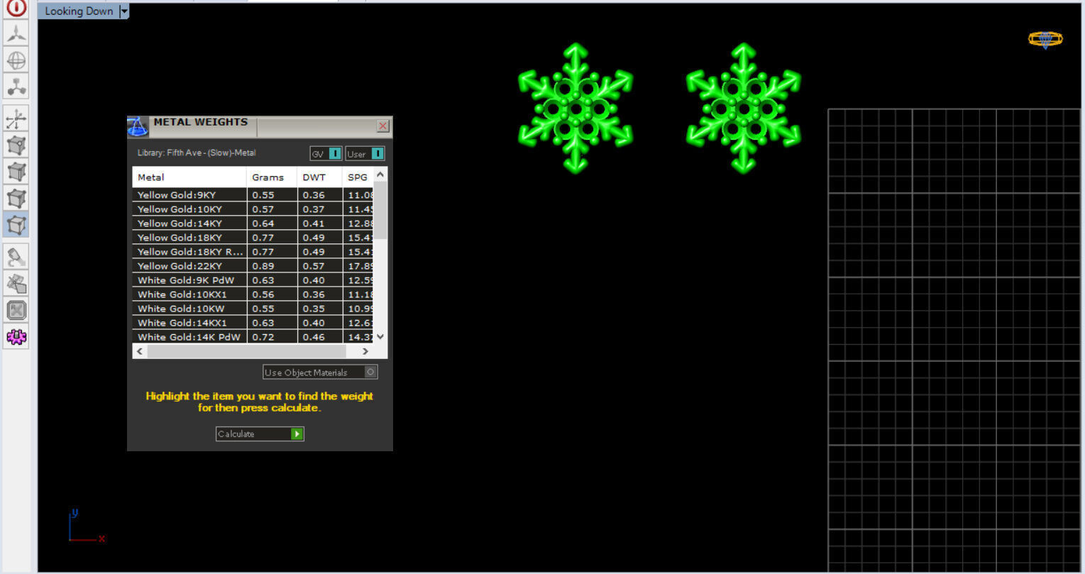snow half set jewelry  3D print model_8