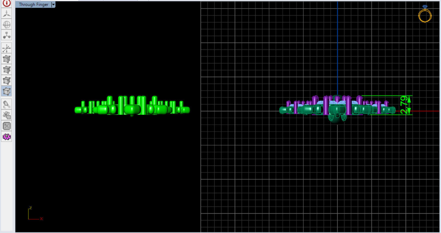 snow half set jewelry  3D print model_12