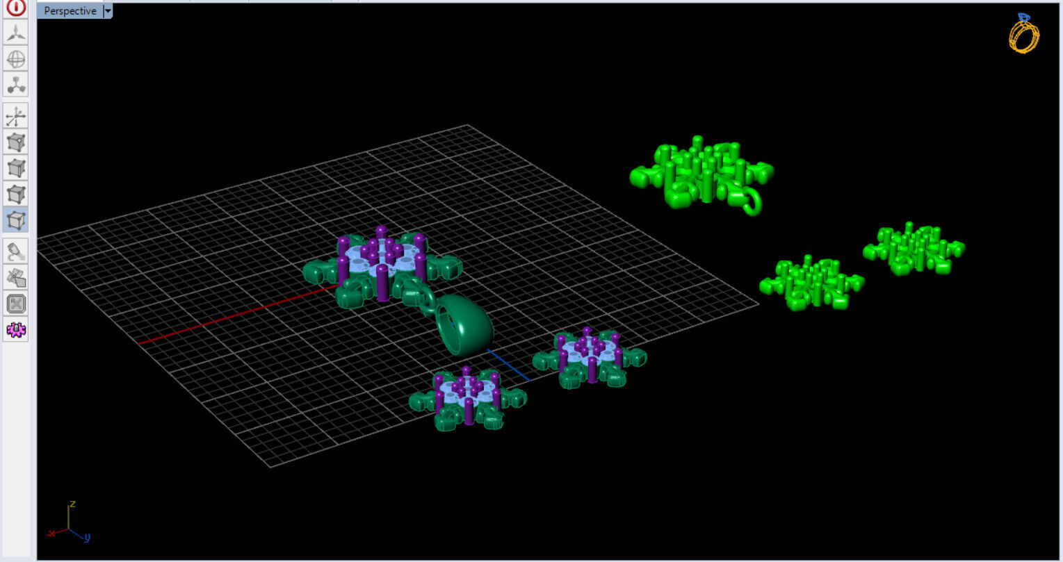 snow half set jewelry  3D print model_28