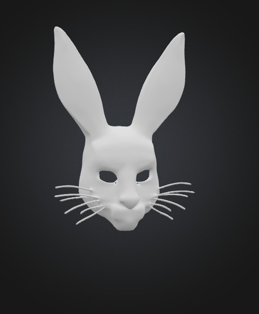 Hare Mask 3D model_4