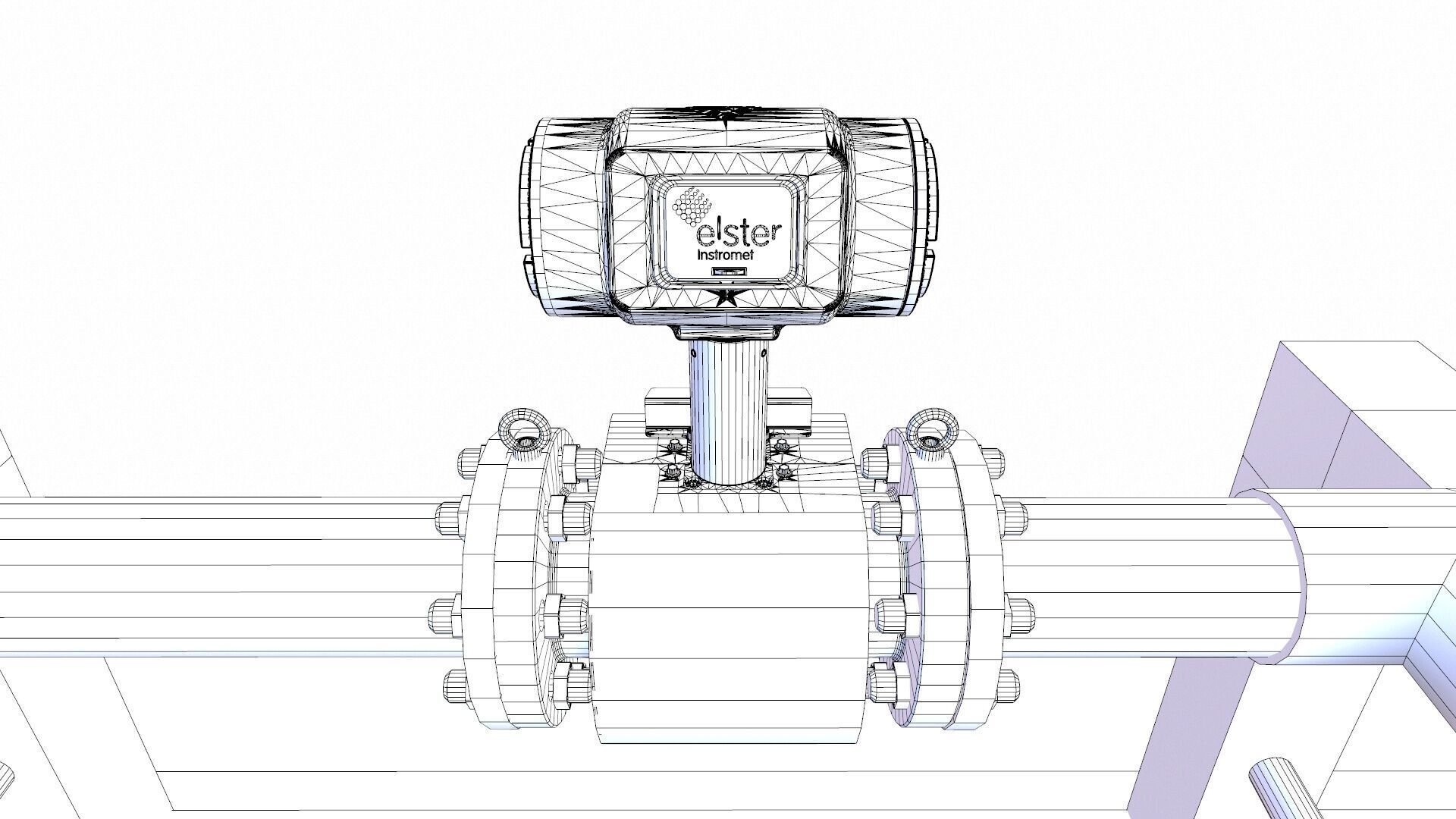 Oil Heating and pumping skid Low-poly 3D model_17