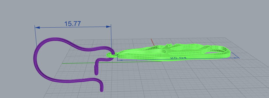 3d printing earring leaf printable 3dmodel STL and 3dm 3D print model_10