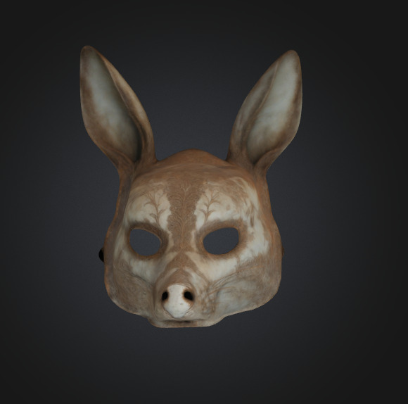 Hare Mask 3D model_2