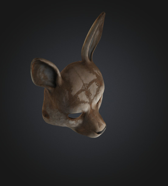 Hare Mask 3D model_3