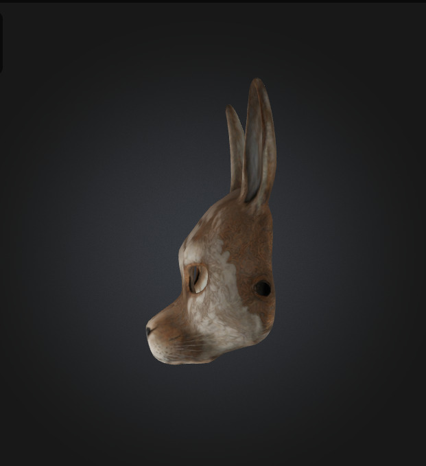 Hare Mask 3D model_1