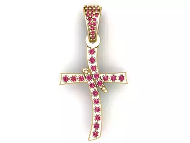 CROSS DESIGN PENDANT 3D PRINTABLE MODEL  3D print model