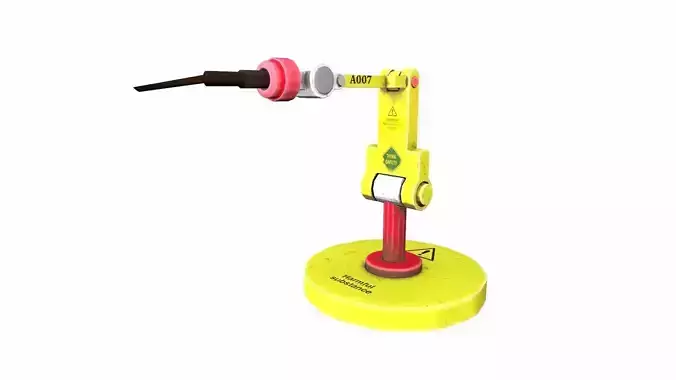 Robotic Arm Low-poly 3D model Robotic Arm Low-poly 3D model