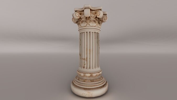 Ancient Roman Column High Quality with PBR Textures  Shaders 3D model