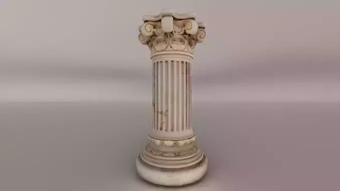Ancient Roman Column High Quality with PBR Textures  Shaders 3D model