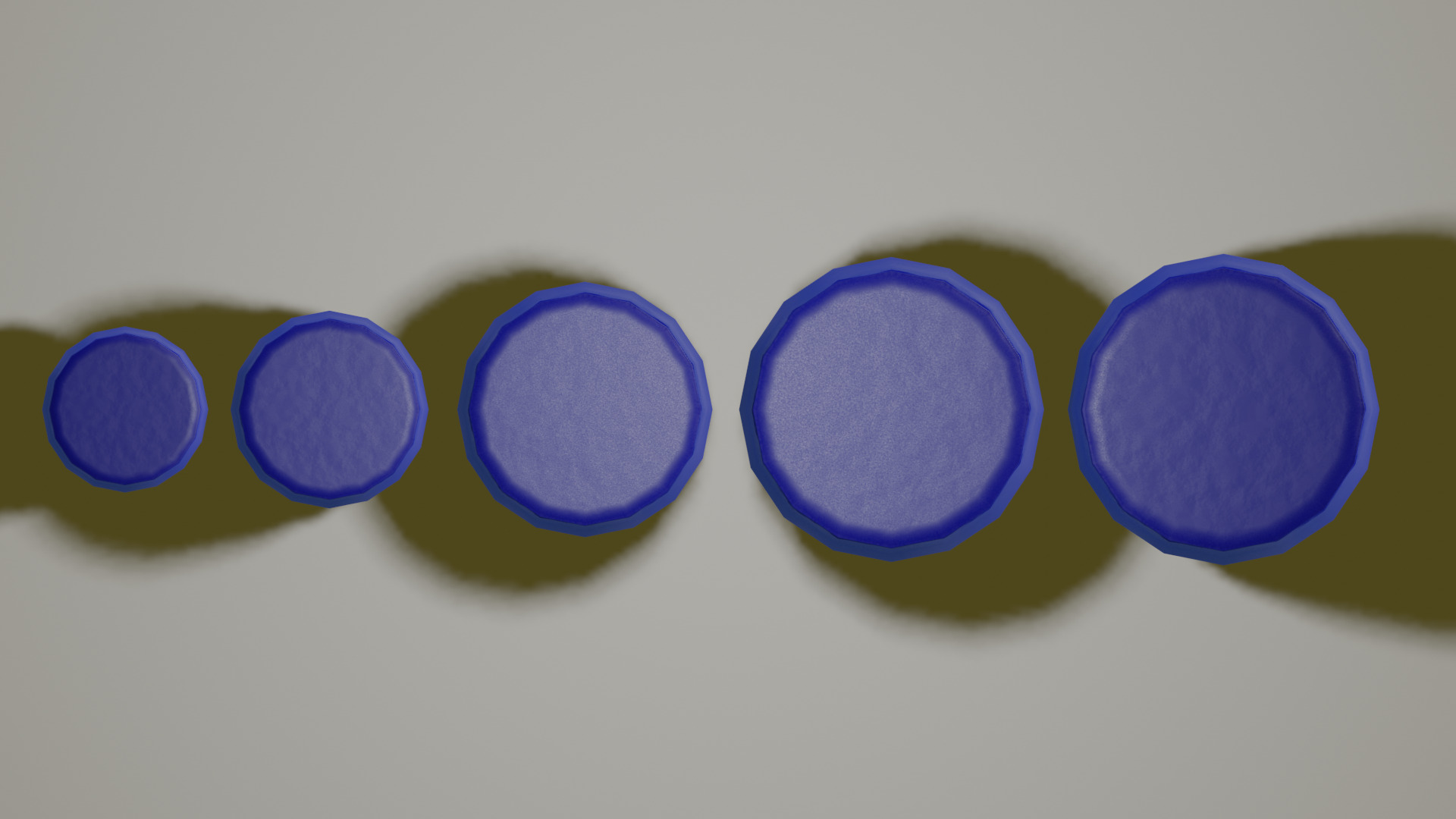 Plastic Tight Head Drum Collection Low-poly 3D model_5