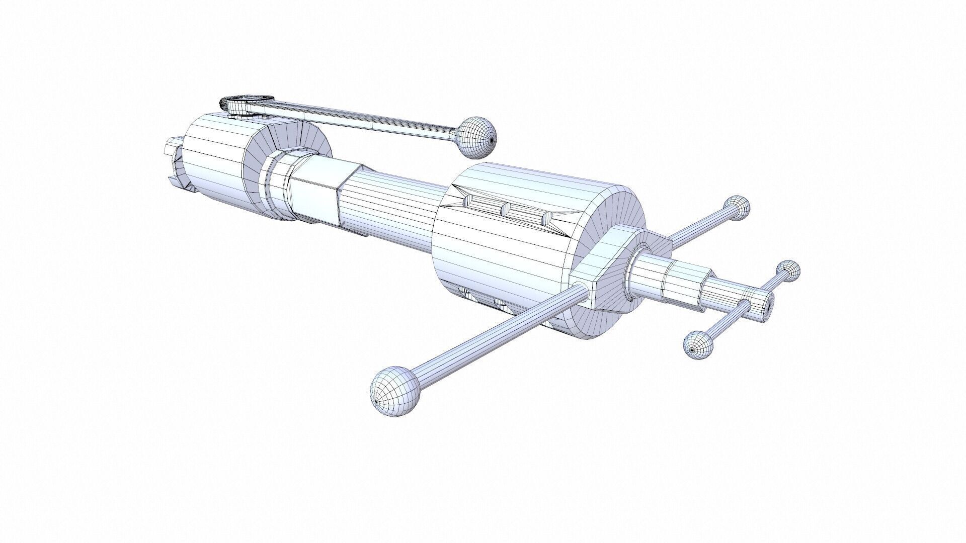 Hydraulic Pressure Tools Low-poly 3D model_13