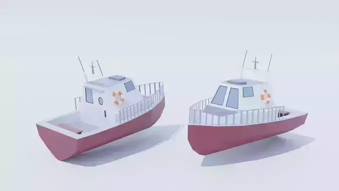  Simple Boat Low Poly