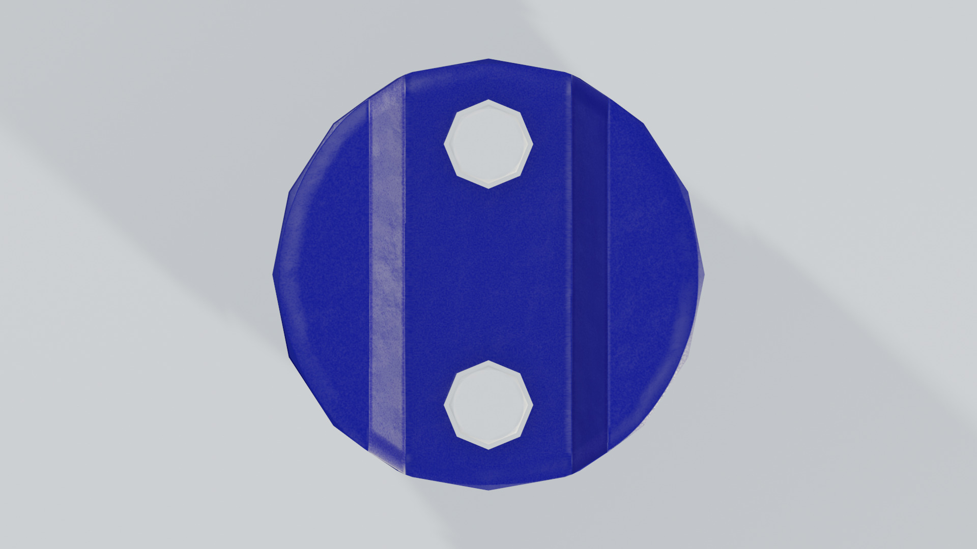 Plastic Tight Head Drum 01 30L Low-poly 3D model_1