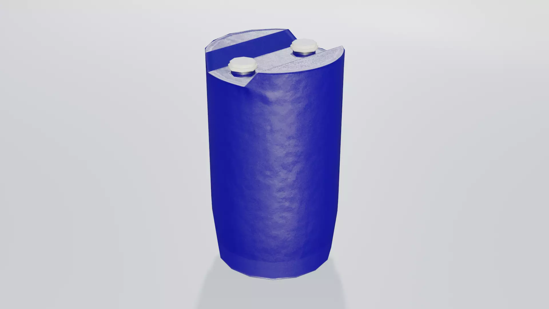 Plastic Tight Head Drum 01 30L Low-poly 3D model_0