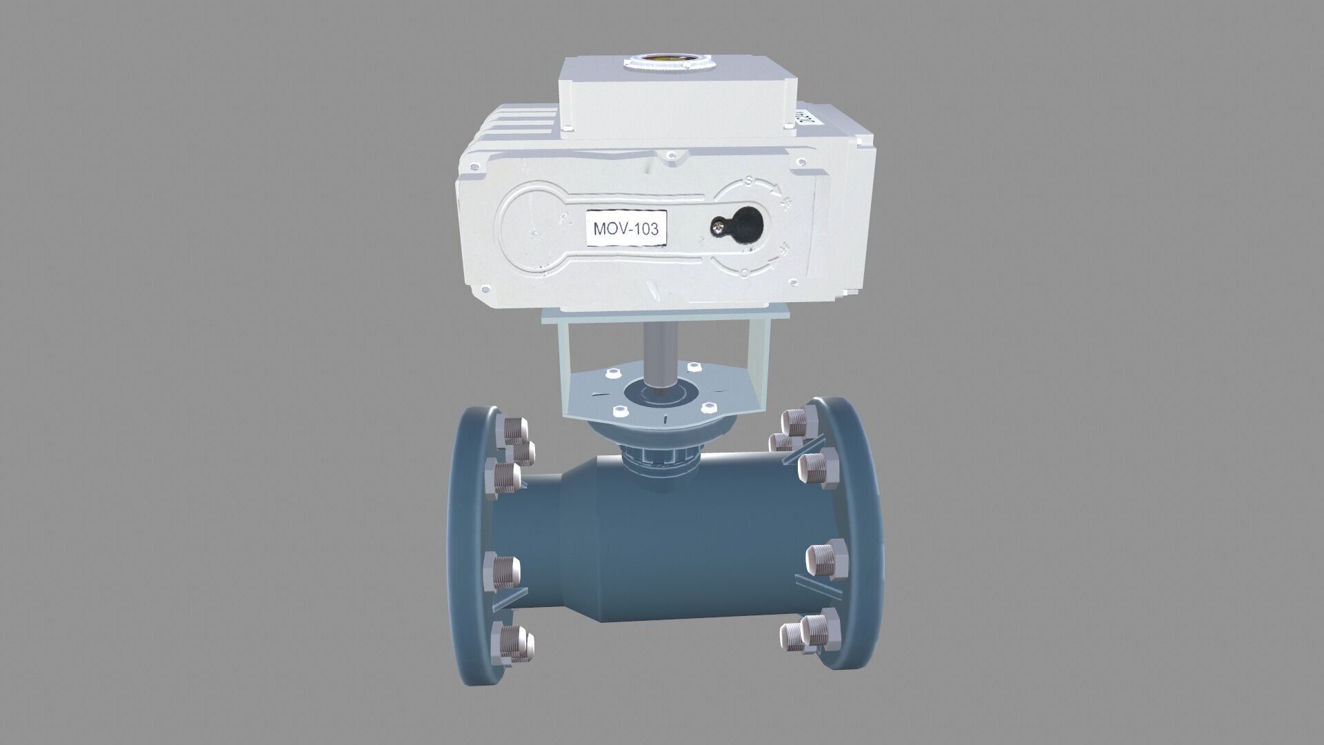 Valve Low-poly 3D model_5
