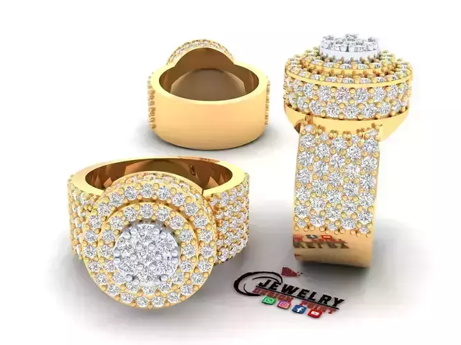 Custom Round Diamond Ring - Icy Bling Round Diamond Ring 