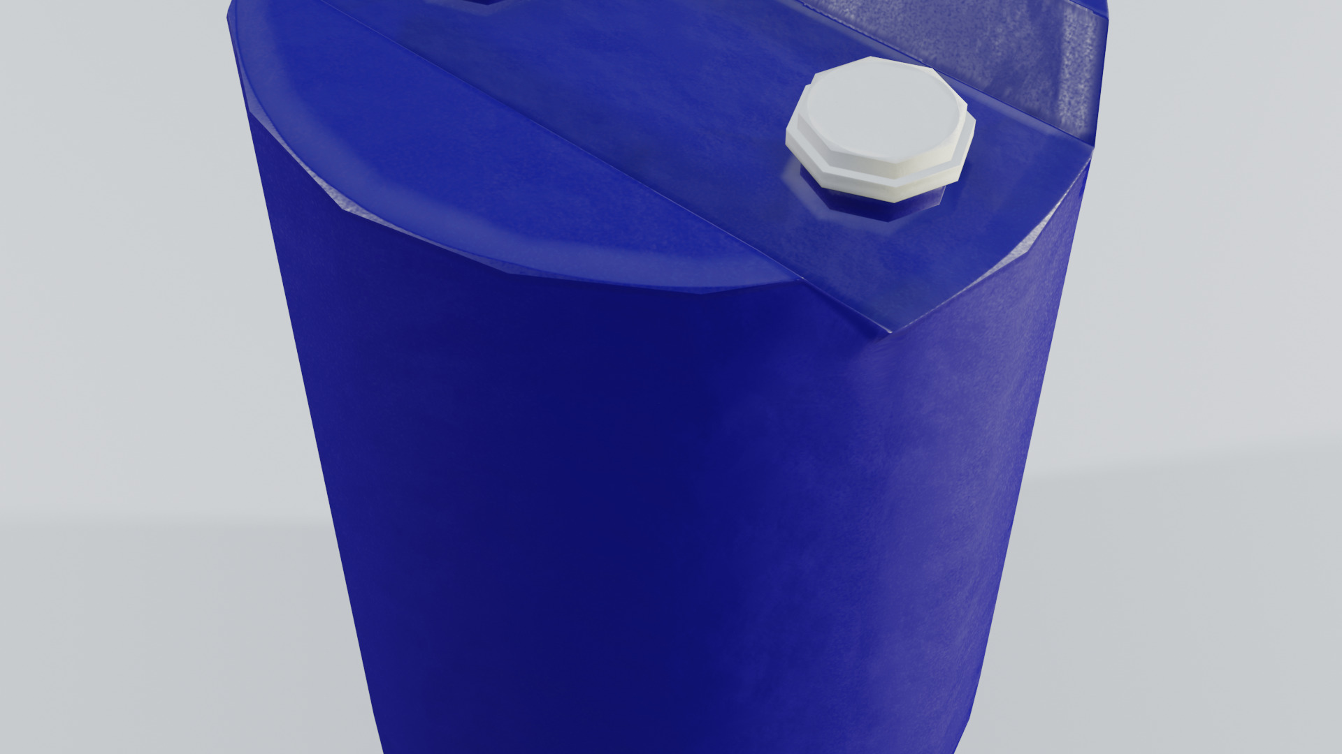 Plastic Tight Head Drum  01 120L Low-poly 3D model_3