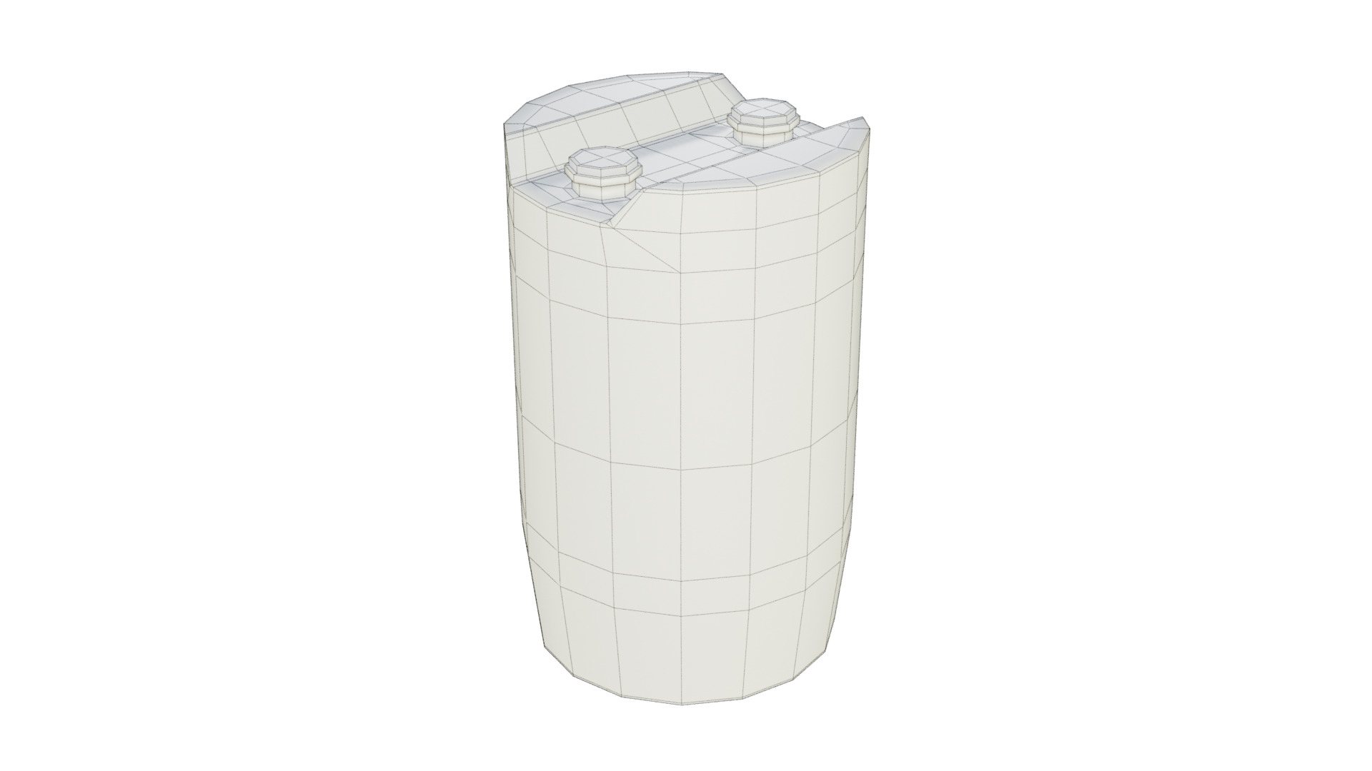 Plastic Tight Head Drum  01 120L Low-poly 3D model_5
