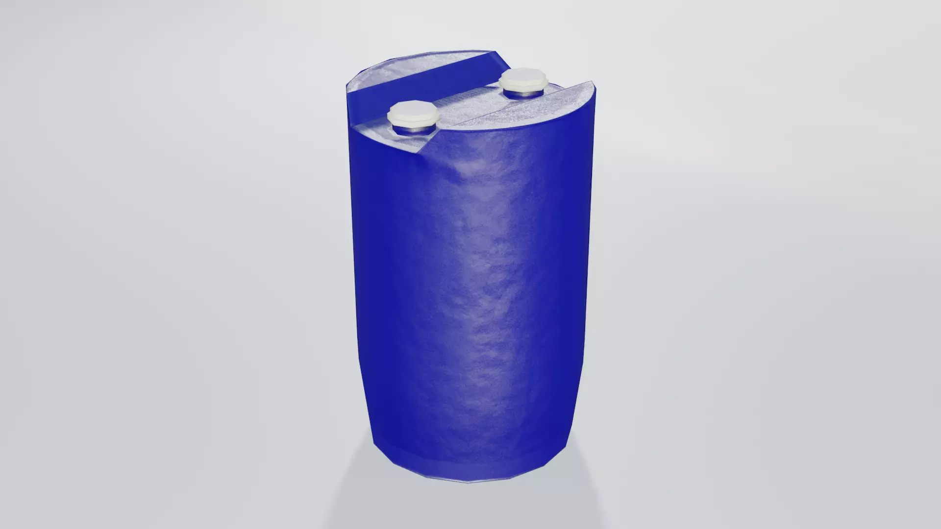 Plastic Tight Head Drum  01 120L Low-poly 3D model_0