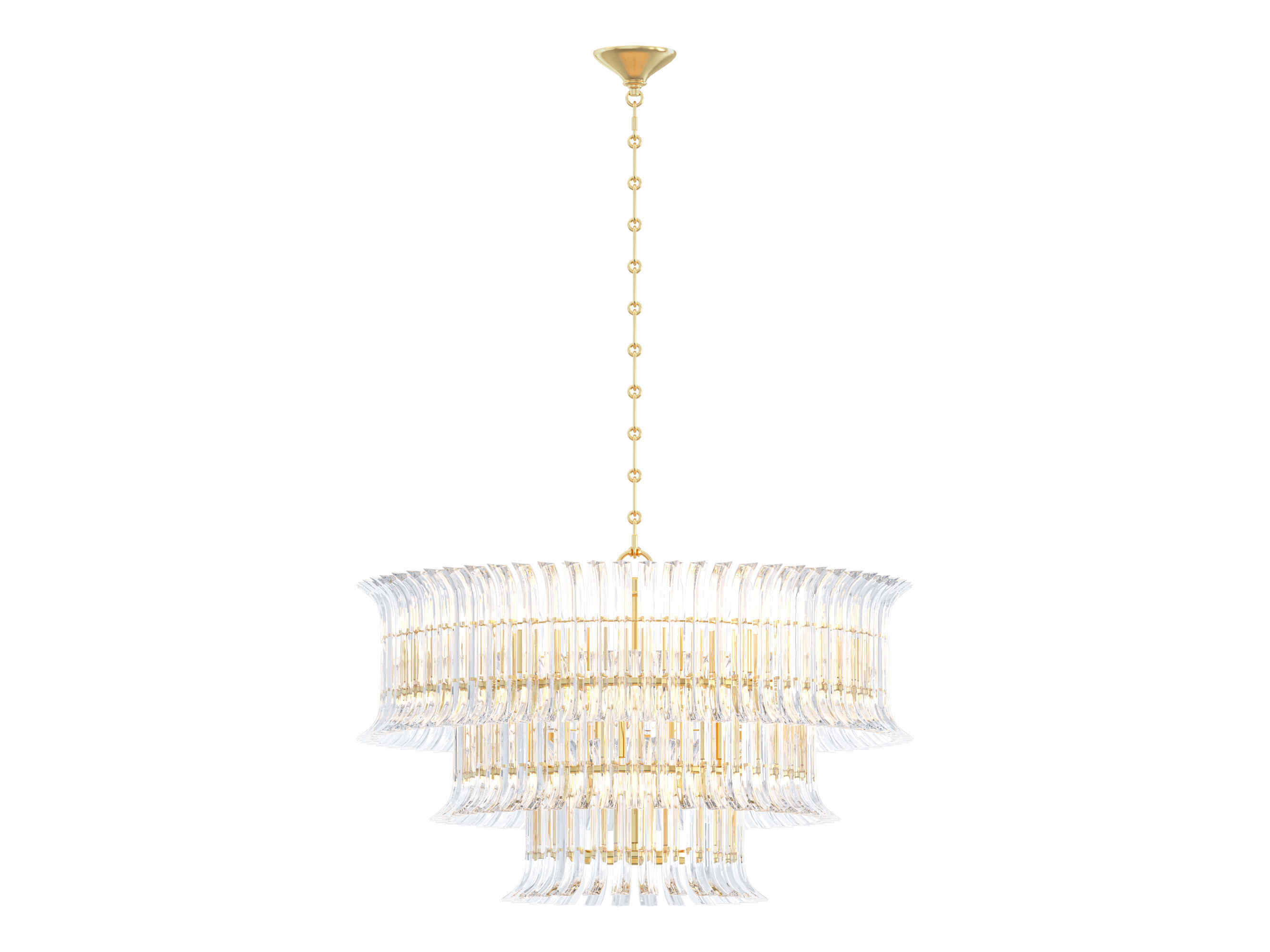Rhine Three Tier Chandelier 3D model_5