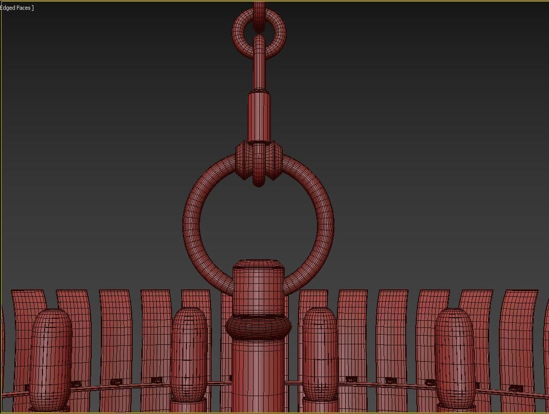 Rhine Three Tier Chandelier 3D model_12