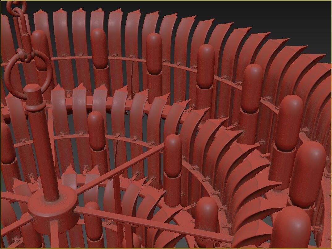 Rhine Three Tier Chandelier 3D model_10