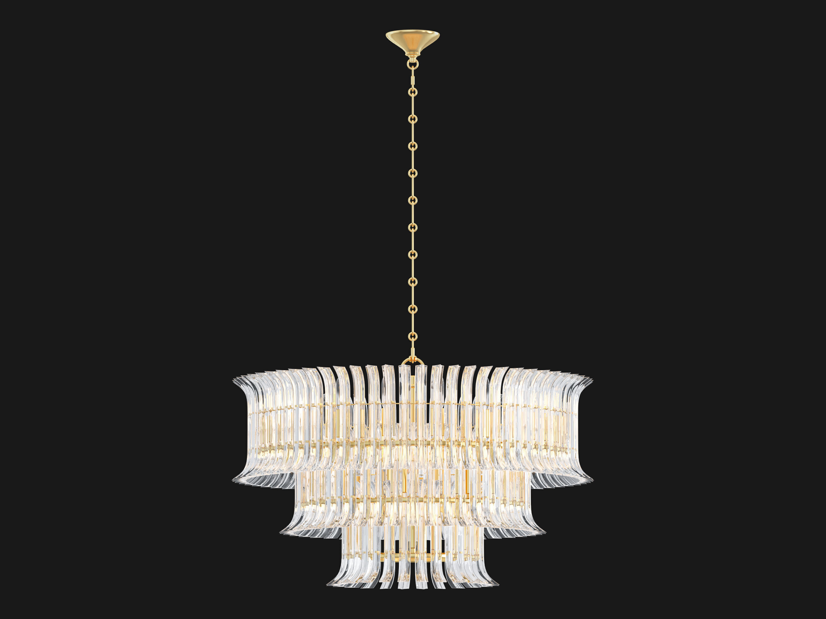 Rhine Three Tier Chandelier 3D model_4