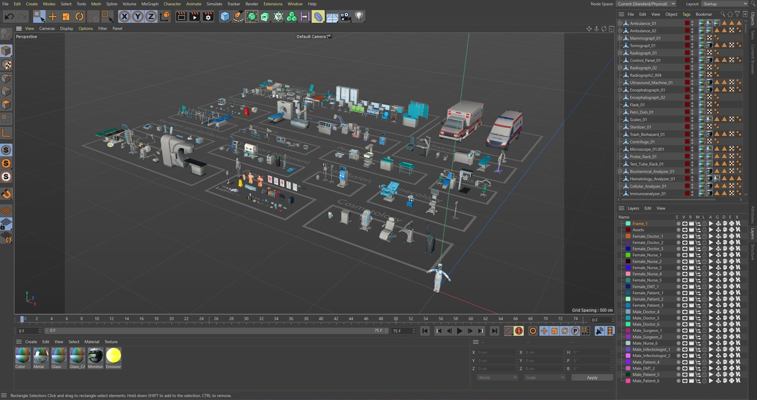 Medical Pack Low-poly 3D model_33