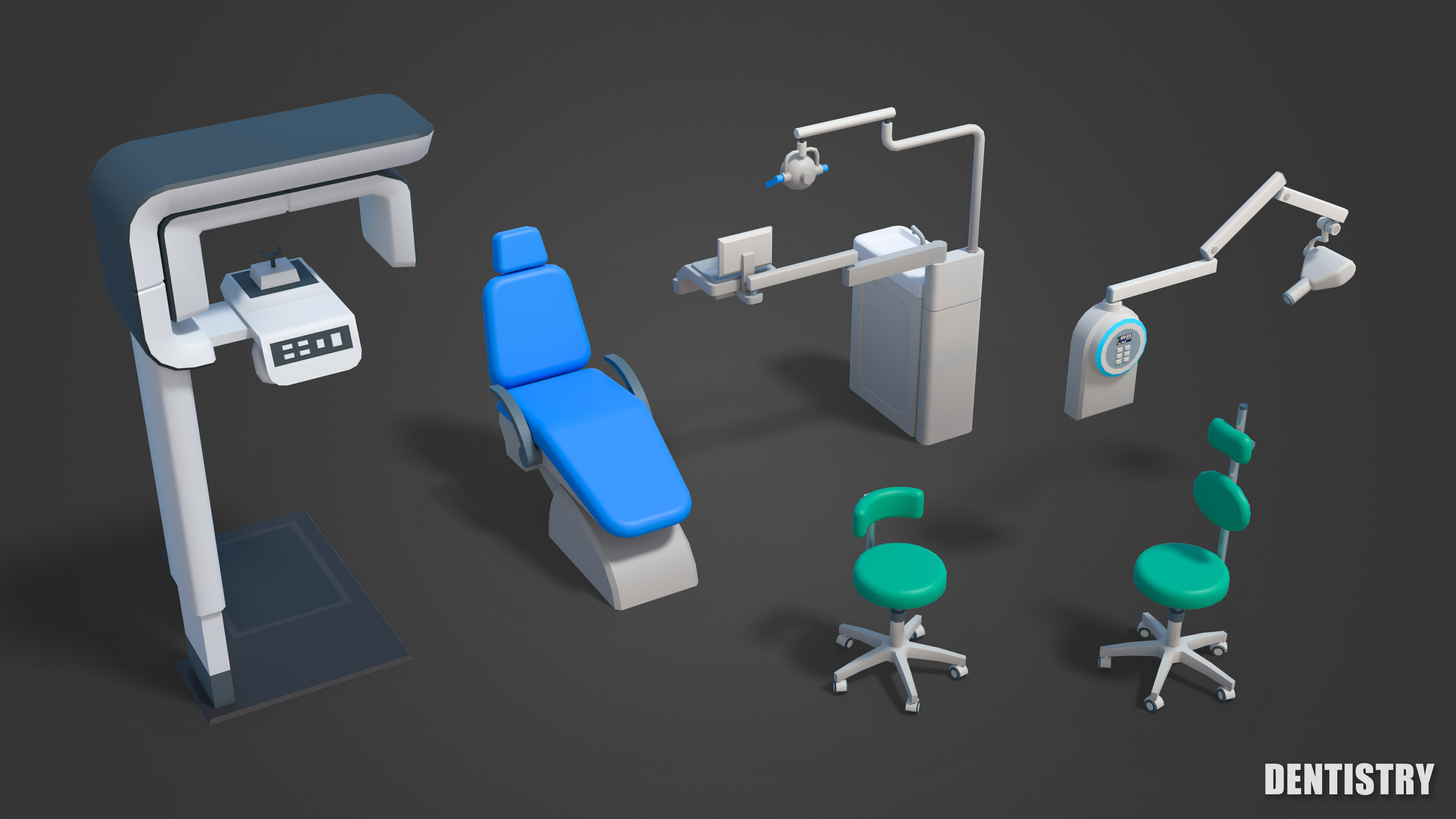 Medical Pack Low-poly 3D model_18