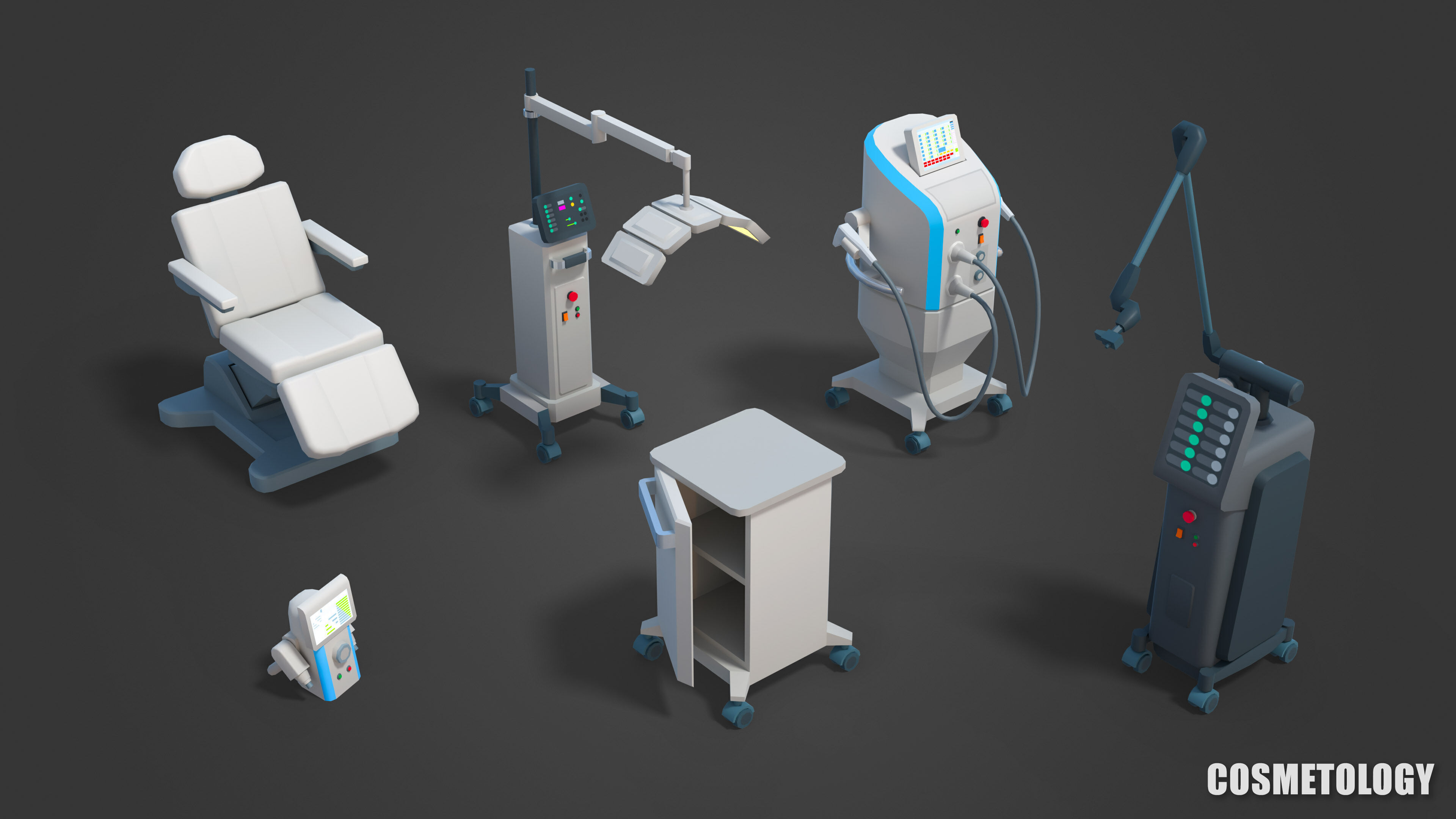 Medical Pack Low-poly 3D model_24