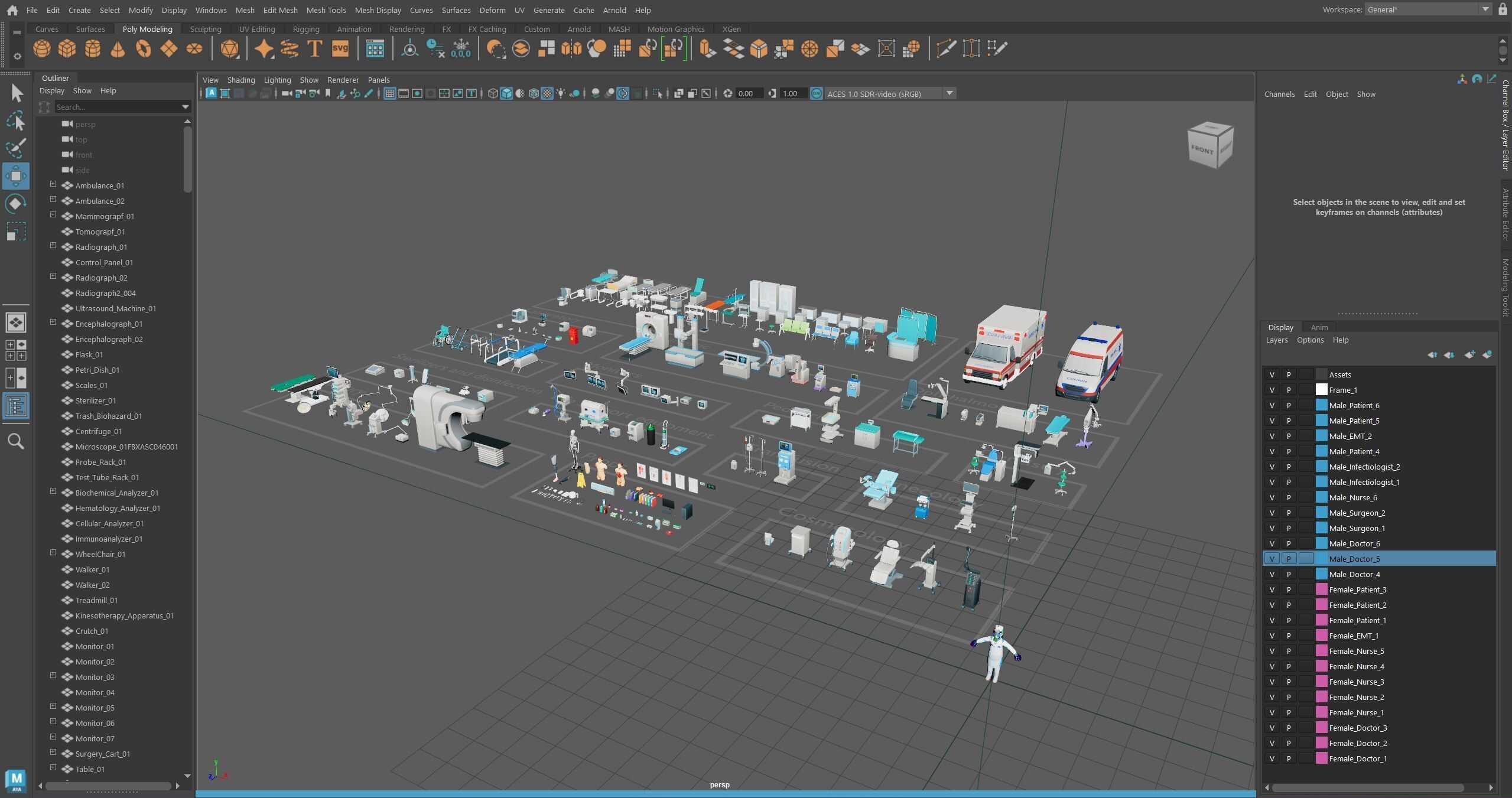 Medical Pack Low-poly 3D model_32