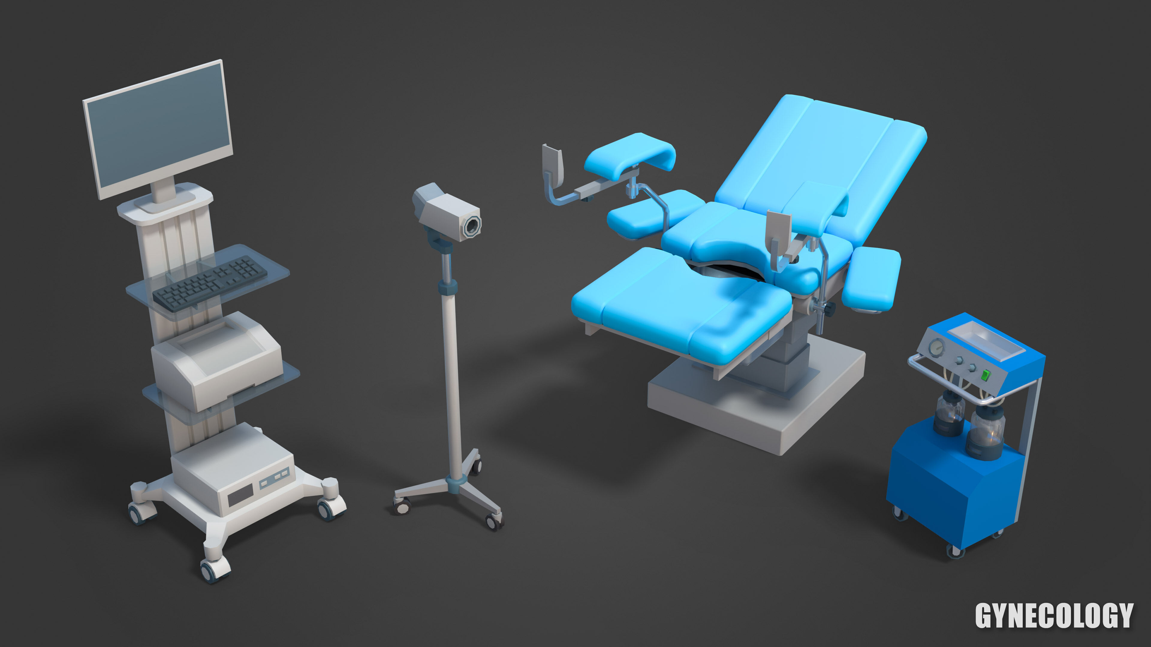 Medical Pack Low-poly 3D model_22