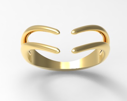 5 Minimal Rings - Pack 3D Model Collection _14