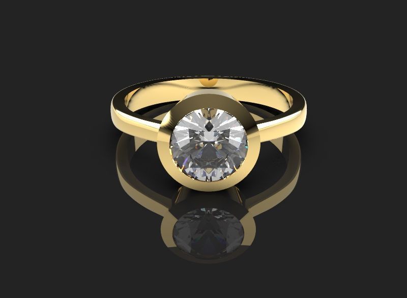 5 Minimal Rings - Pack 3D Model Collection _32